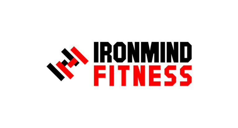 Ironmind Fitness logo rectangle color logo design